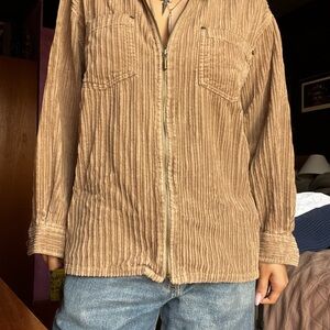 Bill Blass Brown Corduroy Shirt Jacket